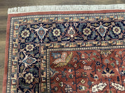 Indo Persian Heriz Rug 10x15, Allover Pattern, Large Wool Handmade Rug