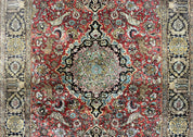 Persian Qum Silk Rug 3.8 x 5.6, Silk on Silk, Animal Pictorials, Fine 330 KPSI
