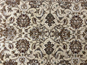 Indo Mahal Rug 6x9, Indian Carpet 6 x 9 ft, Light Green and Ivory, Floral Allover, Wool Oriental Carpet, Traditional Rug, Handmade