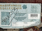 Belgium Power Loomed Rug 8x11, Navajo Native American Design, Dark Red and Ivory, Tribal Rug, Bohemian Carpet