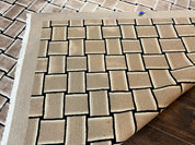 Tibetan Rug 9x12, Handmade, Wool, Modern Design