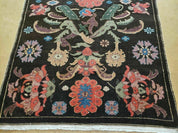 4' 5" X 16' 1" Antique Karabagh Caucasian Rug Handmade Wool Carpet Organic Dye