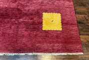 Modern Indo Persian Gabbeh Rug 7x10, Red, Tribal Area Rug