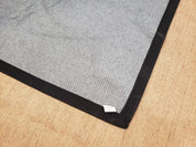 Jute Rug 8x10, Natural Jute Fiber Area Rug, Natural Sisal Area Rug with Black Border, 8x10 Carpet, Solid Jute Rug 8 x 10, Farmhouse Rug