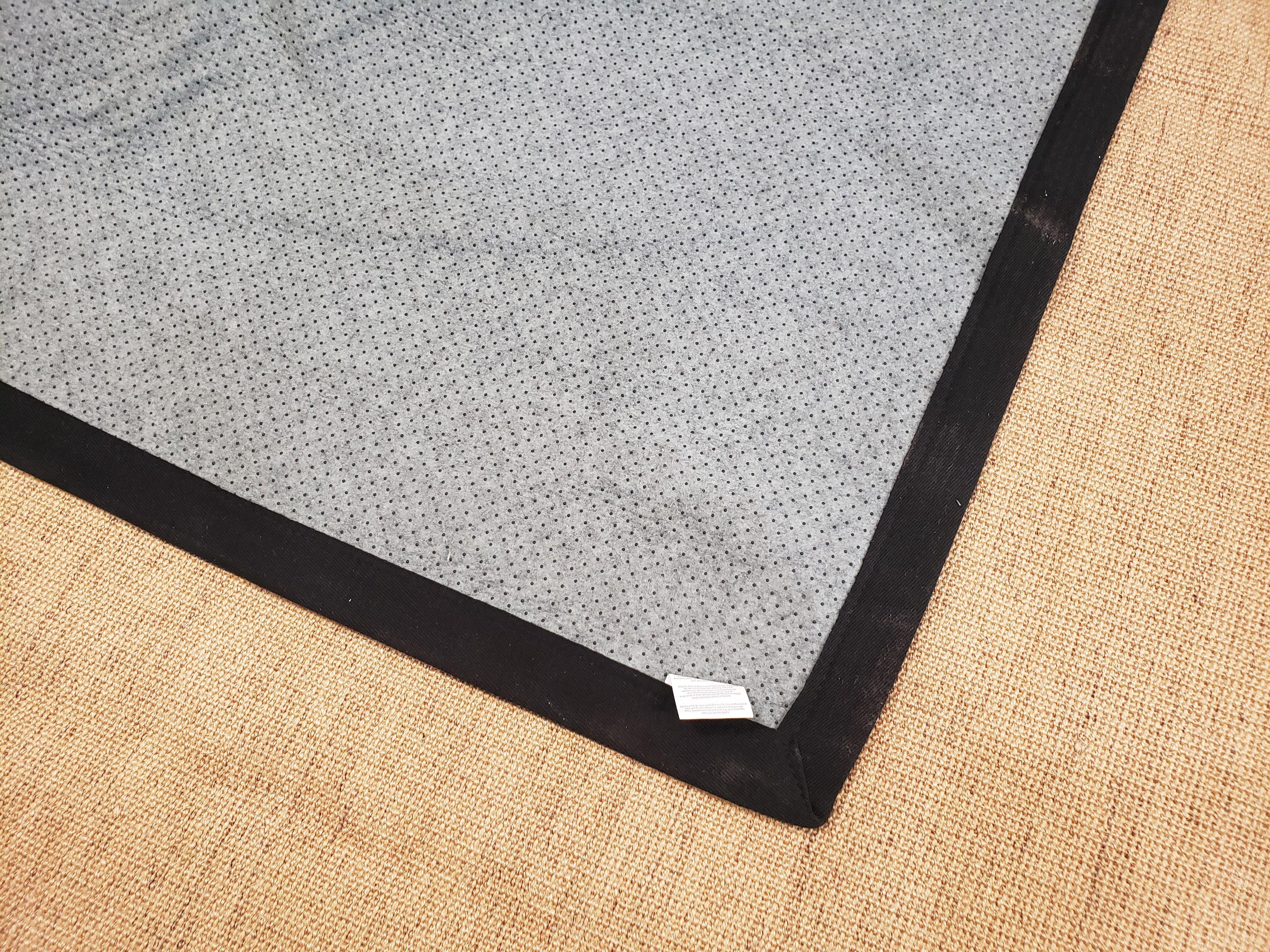 Jute Rug 8x10, Natural Jute Fiber Area Rug, Natural Sisal Area Rug with Black Border, 8x10 Carpet, Solid Jute Rug 8 x 10, Farmhouse Rug