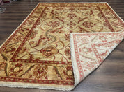 Indian Mahal Rug 7x9, Traditional Wool Carpet