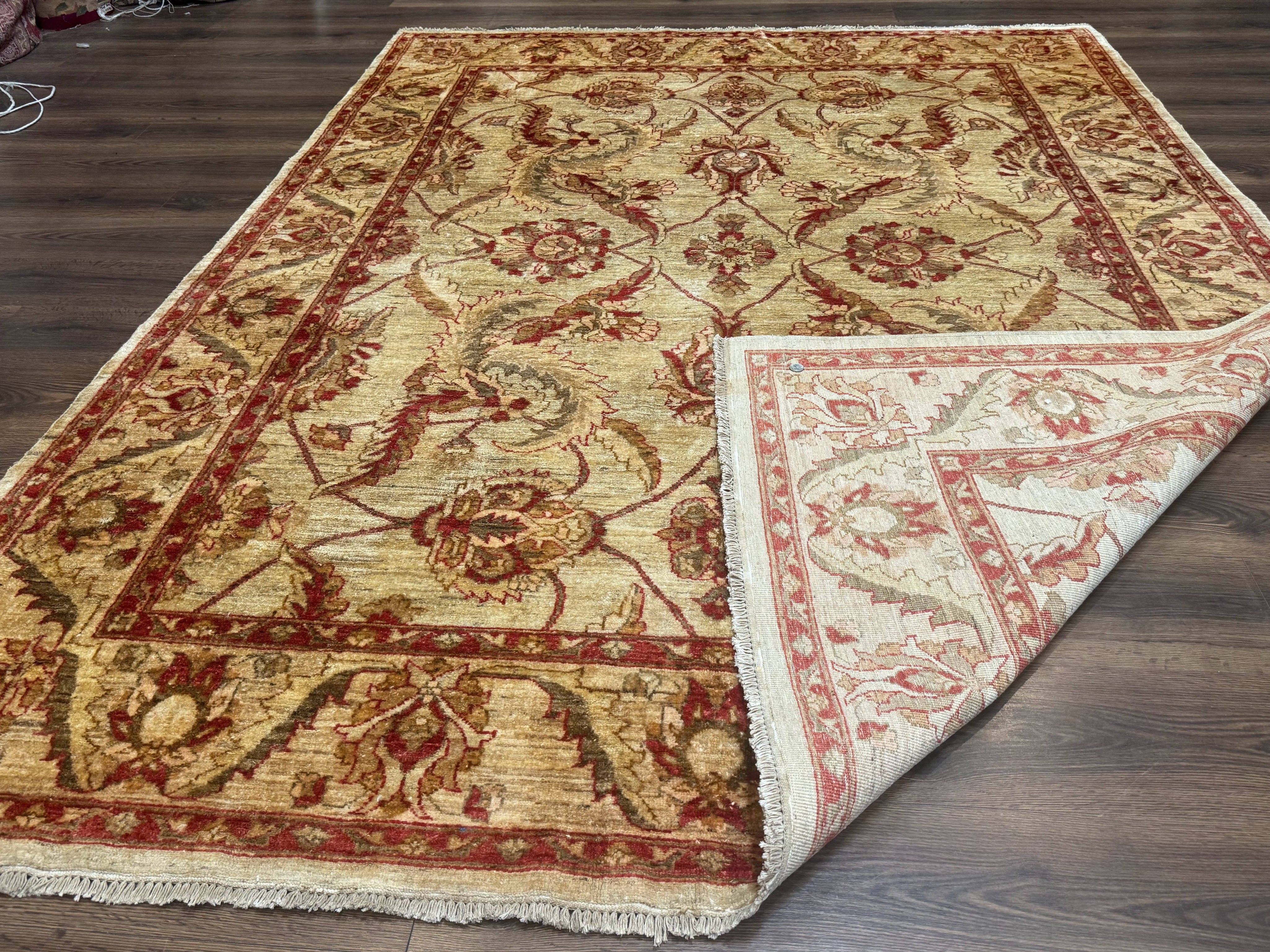 Indian Mahal Rug 7x9, Traditional Wool Carpet