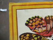 4' X 6' Tartare Modern Hand Knotted Spainsh Wool Rug Butterfly Getting Wings Nice