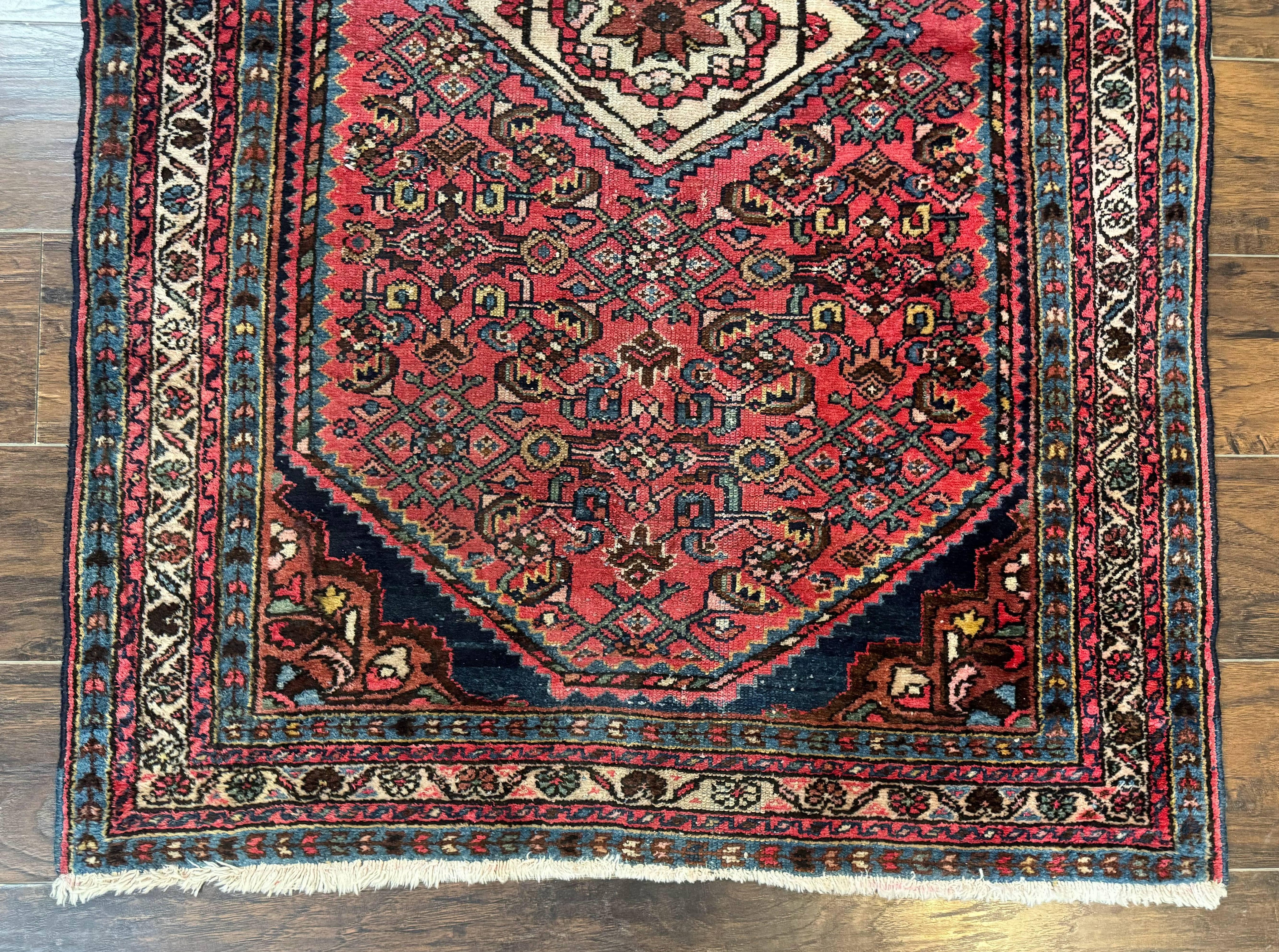 Antique Persian Tribal Rug 3.6 x 5, Hamadan Angelas Rug