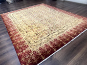 Pak Persian Rug 8x10, Allover Pattern, Gold-Tan, Fine 200 KPSI