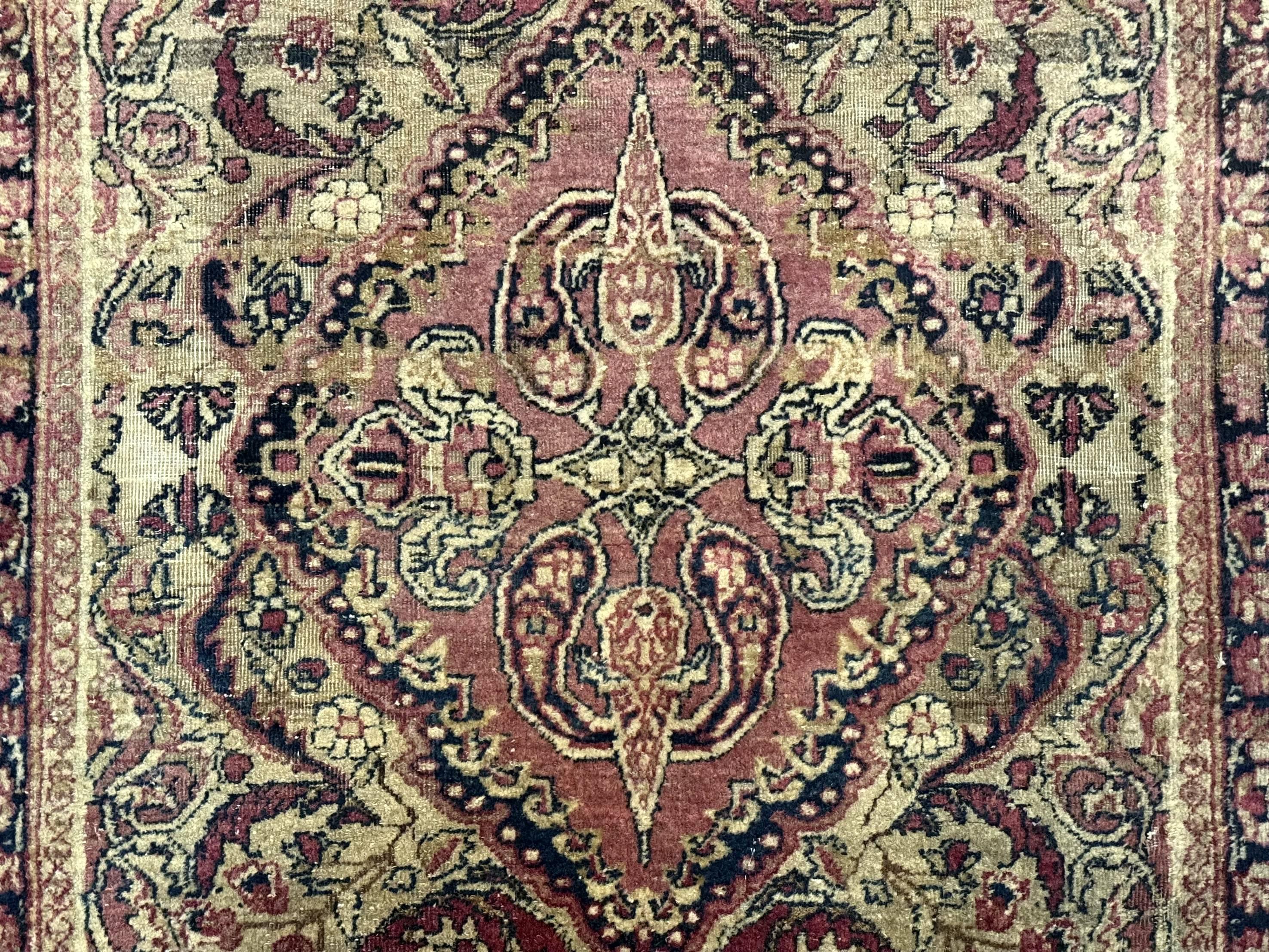 Antique Persian Lavar Rug 3x5, Persian Kerman Rug, Traditional Persian Carpet
