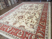 9' X 12' One-Of-A-Kind William Pak Peshawar Hand-knotted Wool Rug Nice