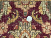 Indian Agra Runner Rug 2.6 x 17.5, Long Runner Rug for Hallway, Floral Handmade