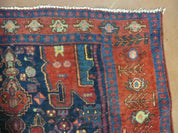 4' X 10' Antique Handmade Turkish Floral Tribal Oriental Wool Rug #627