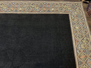 Palace Sized Stark Area Rug 12x19, Black Carpet