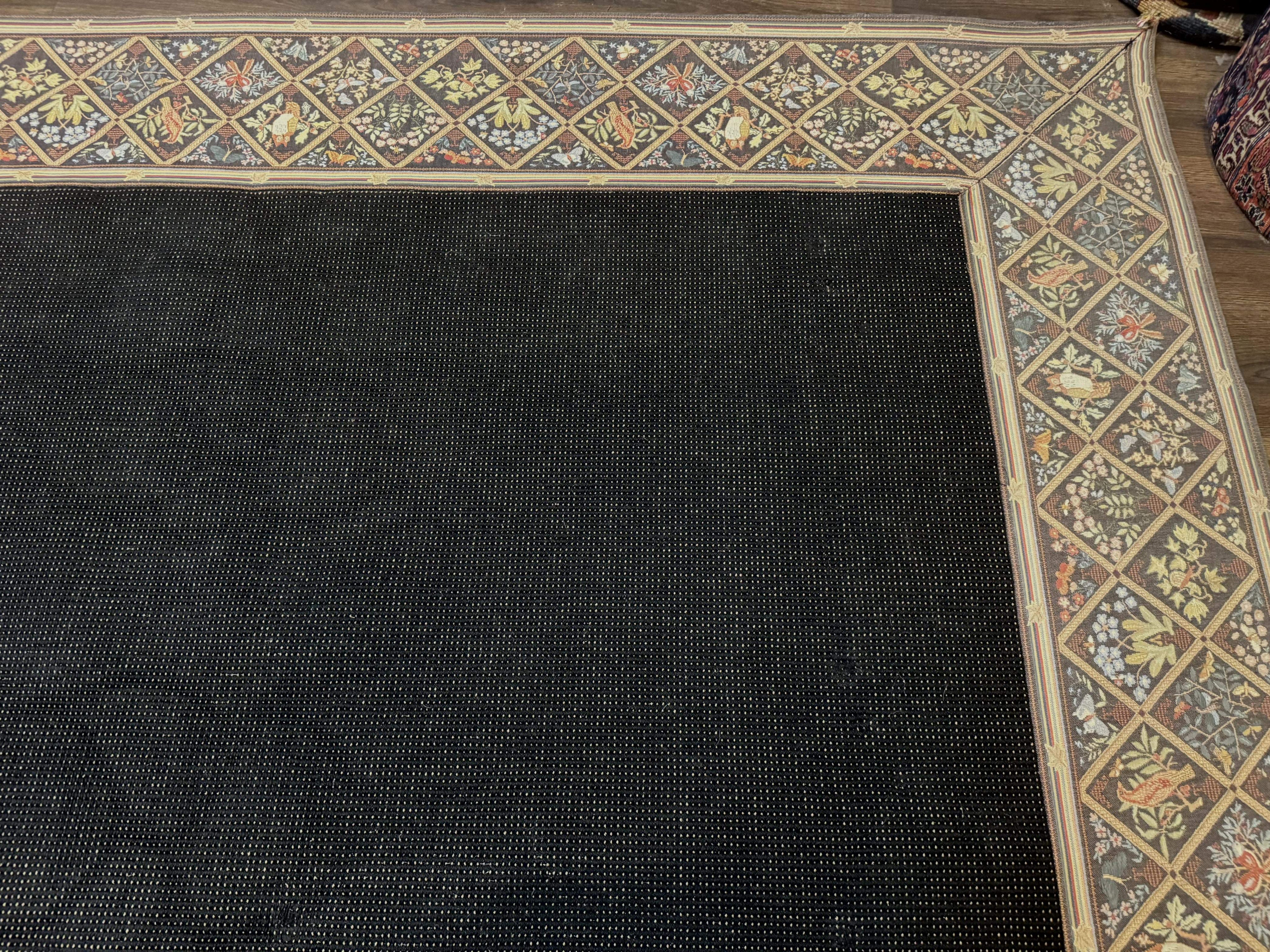Palace Sized Stark Area Rug 12x19, Black Carpet