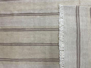 5x8 Turkish Kilim Rug, Flatweave Carpet, Striped Blanket, Southwestern Design, New, Gray, Wool, High Quality, Hand-Knotted