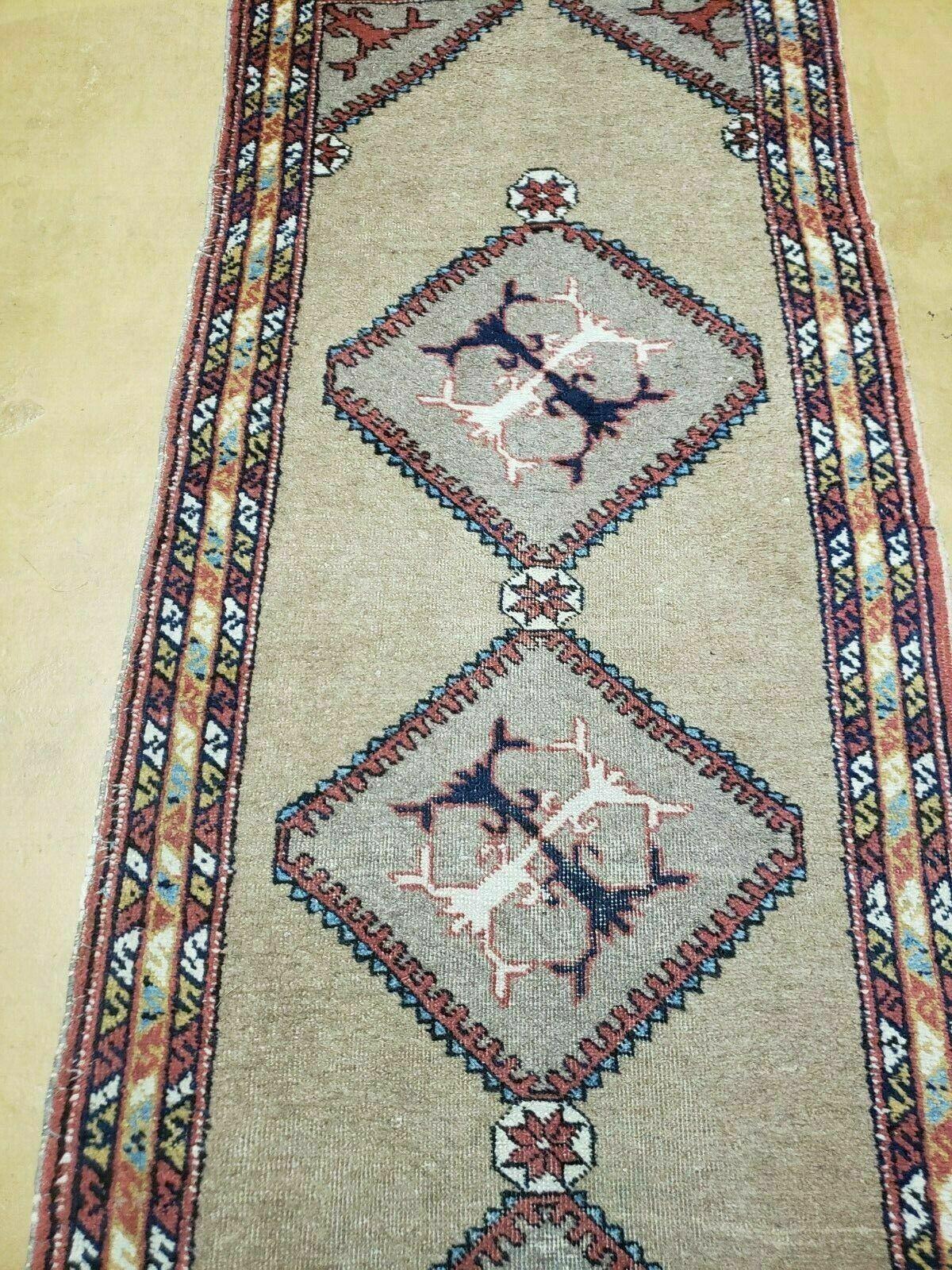 Persian Sarab Runner 2 x 11, Antique Tribal Persian Runner Rug