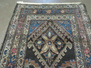 3' X 6' Antique Handmade India Floral Oriental Wool Rug Veg Dyes Nice