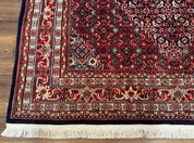 Indo Persian Bijar Rug 6x9, Hand Knotted Wool Carpet