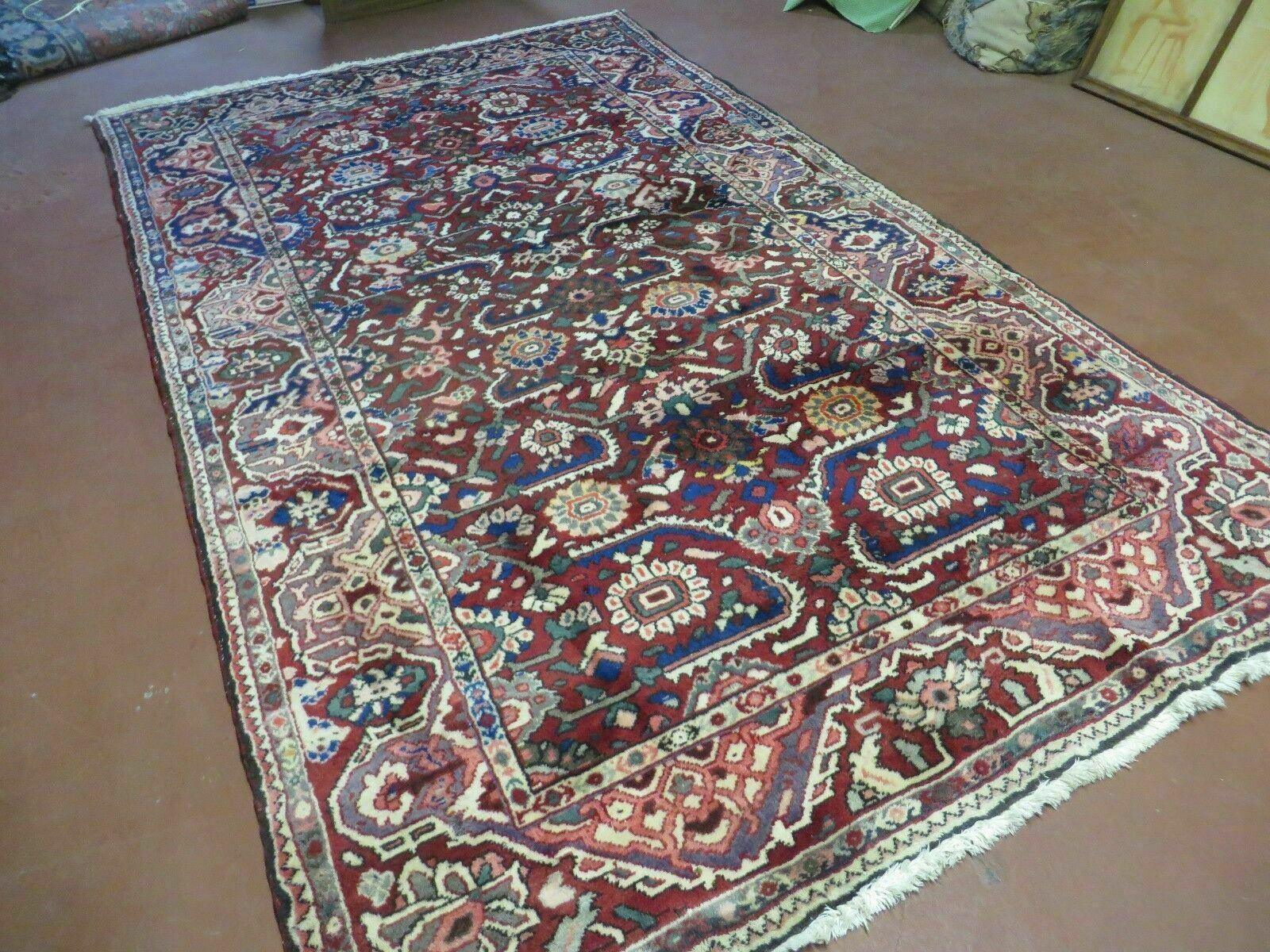 5' X 9' Antique Handmade Turkish Wool Veg Dyes Rug Nice # 107