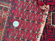 Antique Turkoman Salor Rug, Turkoman Textile, Fine 400 KPSI, Red, Persian Tribal Rug