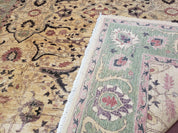 Pakistani Peshawar Rug 8x10, Farmhouse Rug, Oushak Carpet, Wool