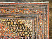 Rare Antique Persian Tabriz Rug 9x12, Red, Handmade, Wool