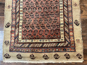 Antique Persian Sarab Runner Rug 3x11, Wool Camel Hair, Tribal Carpet for Hallway 3 x 11, Antique 1920s Rug, Handmade