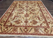 Indian Mahal Rug 7x9, Traditional Wool Carpet