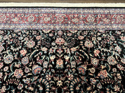 Large Sino Persian Rug 10x15, Floral Allover, Hand Knotted Wool Carpet, Fine
