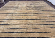 Modern Nepali Rug 13 x 15.6, Palace Size Wool Custom Made Rug, Tan, Large Nepali/Tibetan Carpet
