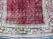 3'7"X 10' Antique Handmade India Oriental Paisley Wool Runner Rug Vegy # 31