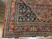 Antique Persian Bidjar Rug 8x12, Rare Persian Carpet