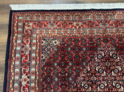 Indo Persian Bijar Rug 6x9, Hand Knotted Wool Carpet