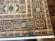 Room Sized Oriental Rug 10x11, Power Loomed Carpet, Tan Brown, Unique Loom