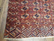 4x7 Antique Yamud Rug Russian Rug Turkoman Rug Fine Weave Rug