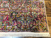 Rare Antique Persian Kerman Lavar Rug 9x12, Boteh Paisley Design
