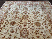 Pakistani Peshawar Rug 8x10, Pak Persian Traditional Oriental Carpet, Handmade, Wool, Allover Pattern