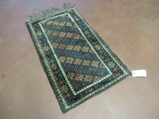 2' X 3' Antique Handmade Pakistani Bokhara Turkoman Balouchi Wool Rug Mat Nice