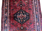 5.5 X 10 Handmade Wool Tribal Gallery Rug Wide Runner Corridor Rug Floral Red