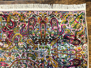 Rare Antique Persian Kerman Lavar Rug 9x12, Boteh Paisley Design