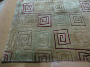 8' X 11' Modern Tibetan Nepal Art Deco Chinese Handmade Wool Silk Rug Abstract