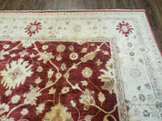 8' X 10' Handmade Peshawar Floral Oriental Wool Rug Hand Knotted Carpet Nice