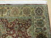 6' X 9' Handmade India Floral Oriental Wool Rug Carpet Tea Wash Red Hand Knotted