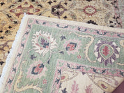 Pakistani Peshawar Rug 8x10, Farmhouse Rug, Oushak Carpet, Wool