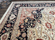 Large Palace Sized Stark Carpet 13x19, Traditional Wool Handmade Rug, Beige