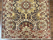 Antique Caucasian Rug, Kuba Seychour Rug, Handmade Wool Oriental Carpet, Azerbaijan Rug