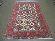4' X 6' Antique Handmade Turkish Anatolian Wool Rug Vegetable Dyes