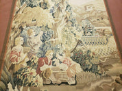 4' X 6' Tapestry French Design Handmade Aubusson Weave Nature One Of A Kind